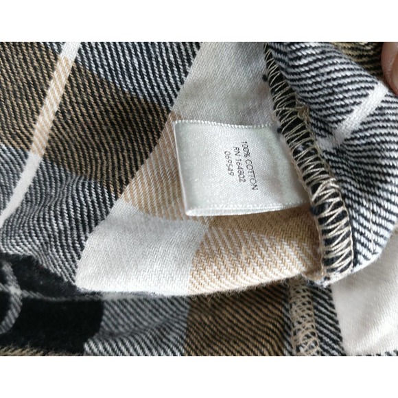 CJ Banks Women's Button Front Shirt Multi 3X Plaid Flannel Long Sleeve Cotton - Picture 12 of 12